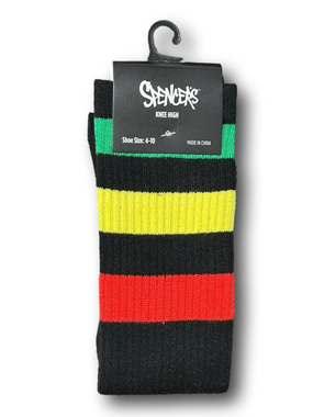 3/$20 Black History Month Flag Stripes Funny Novelty Knee High Socks - NWT